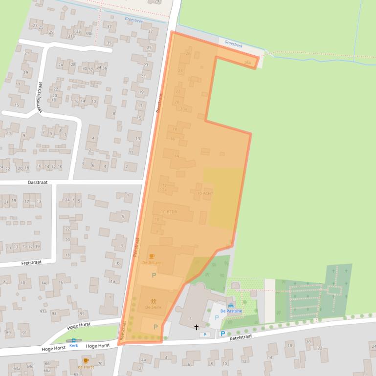 Kaart van postcodegebied 6562LK.