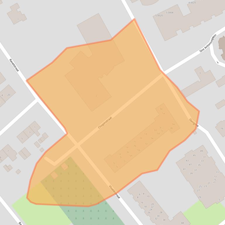 Kaart van postcodegebied 6566DV.