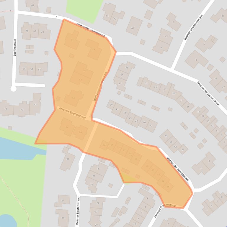 Kaart van postcodegebied 6576DD.