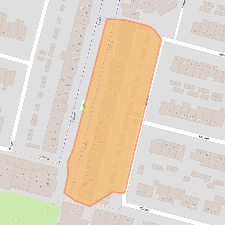 Kaart van postcodegebied 6581HE.