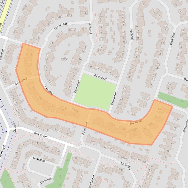 Kaart van postcodegebied 6581PE.