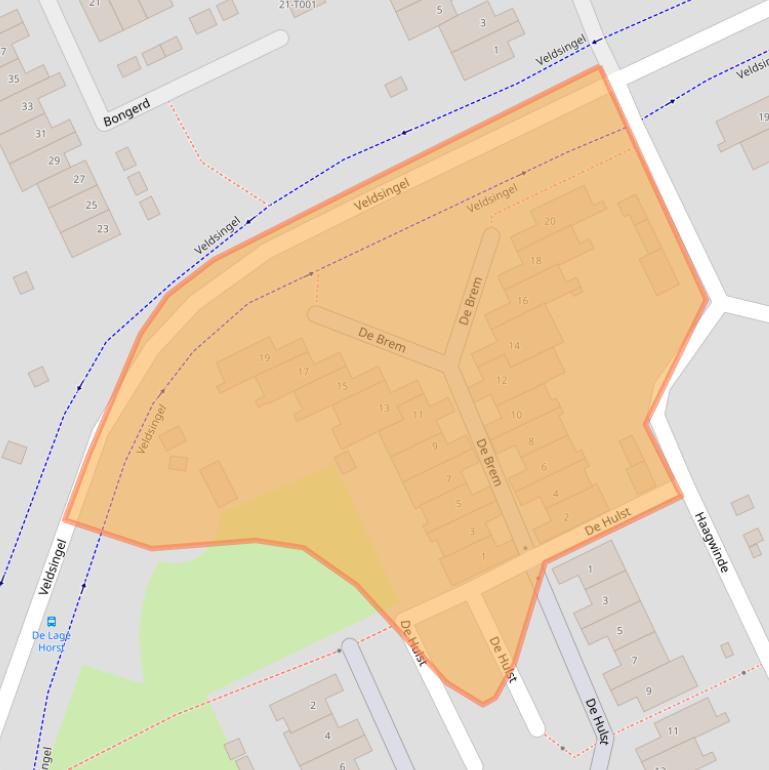 Kaart van postcodegebied 6581VS.