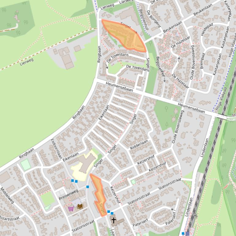 Kaart van postcodegebied 6584BJ.