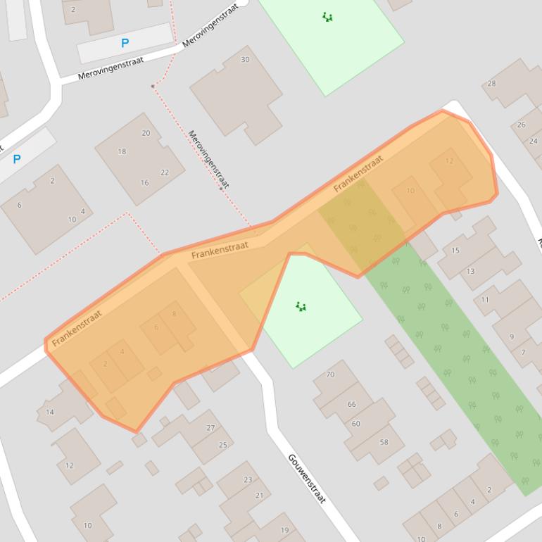 Kaart van postcodegebied 6585VD.