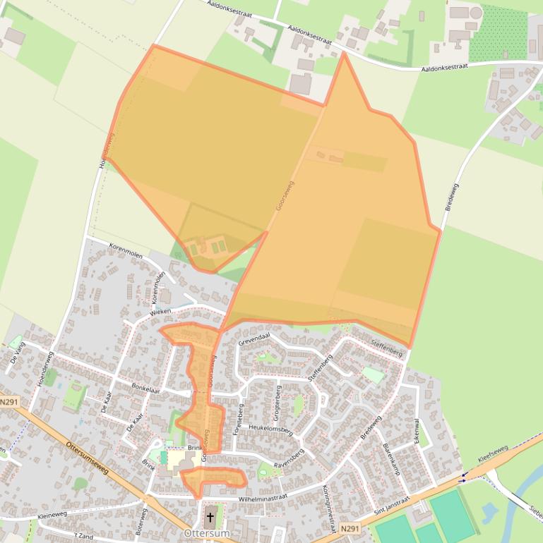 Kaart van postcodegebied 6595AM.