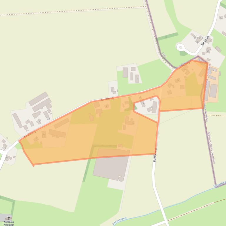 Kaart van postcodegebied 6599AV.