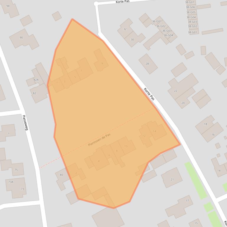 Kaart van postcodegebied 6601BK.