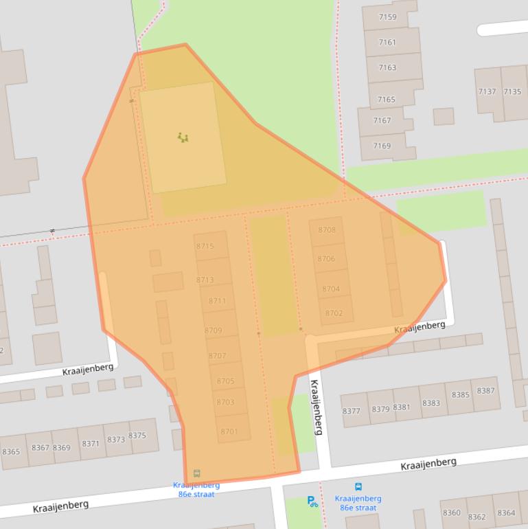 Kaart van postcodegebied 6601PV.