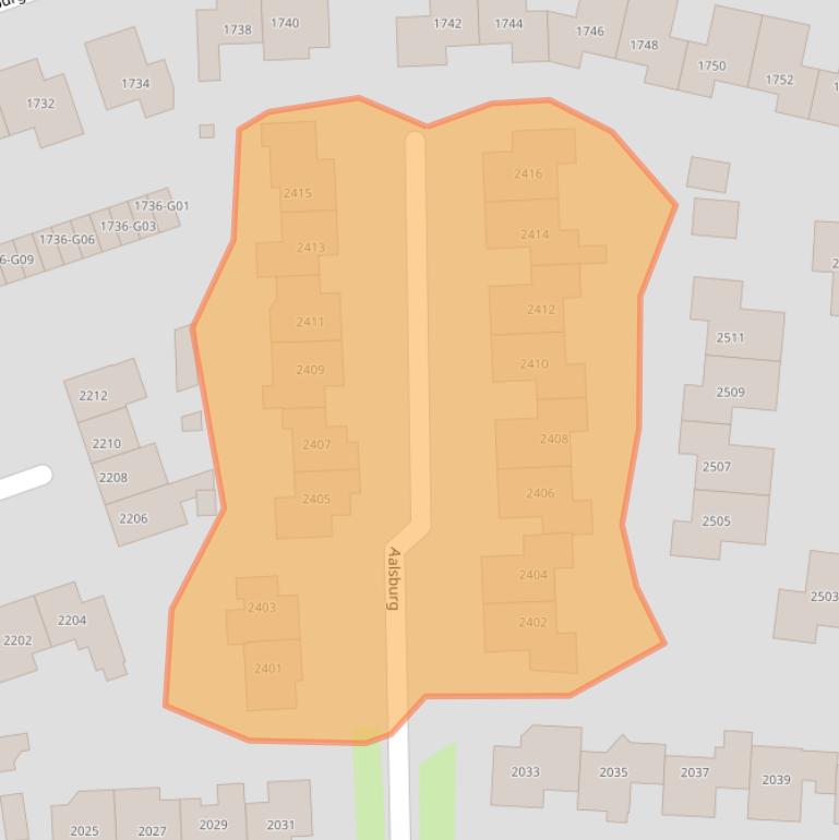 Kaart van postcodegebied 6602VX.