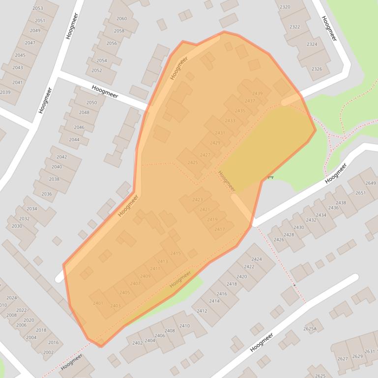 Kaart van postcodegebied 6605CD.