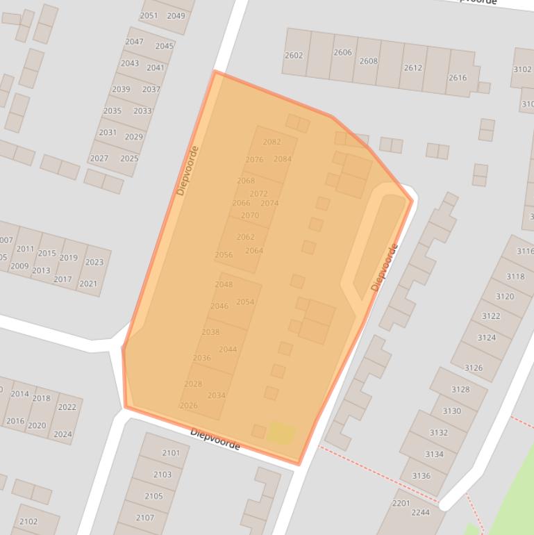 Kaart van postcodegebied 6605GD.