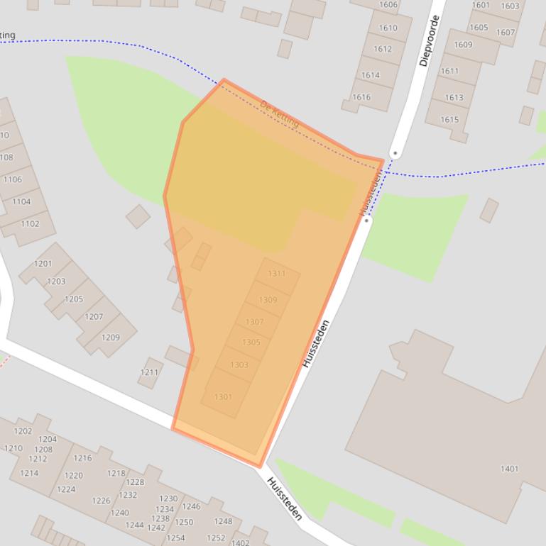 Kaart van postcodegebied 6605HH.
