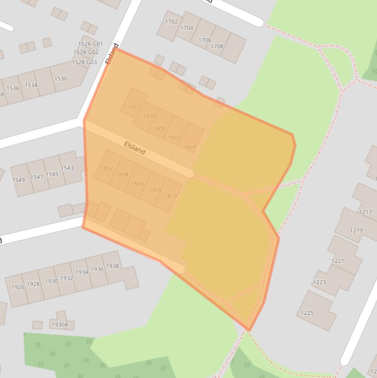 Kaart van postcodegebied 6605KV.