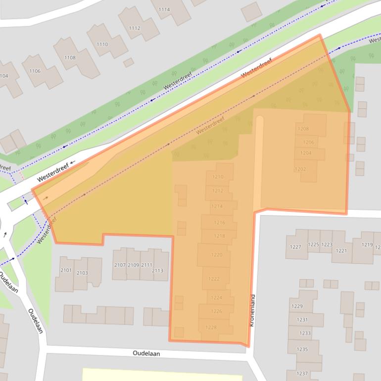 Kaart van postcodegebied 6605RR.
