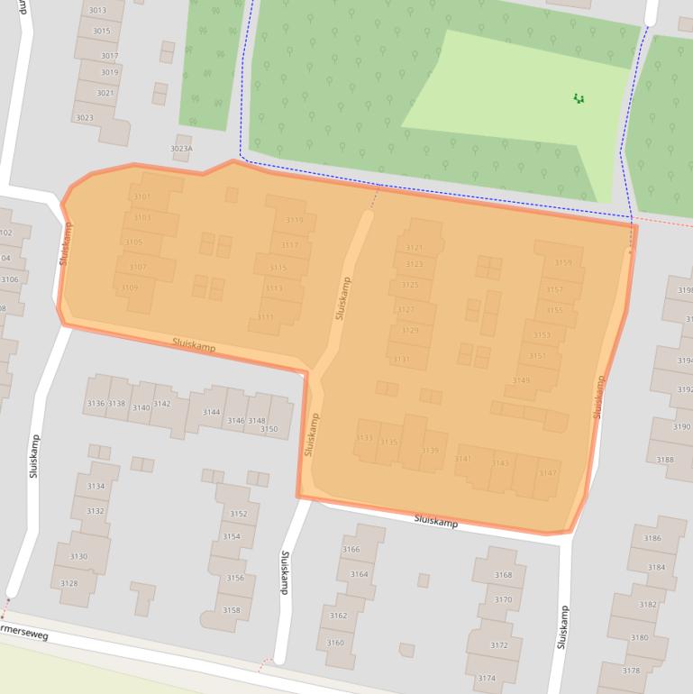 Kaart van postcodegebied 6605SL.