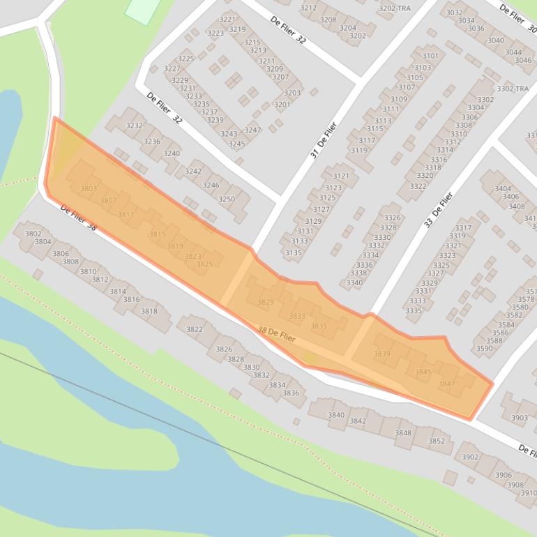 Kaart van postcodegebied 6605ZS.