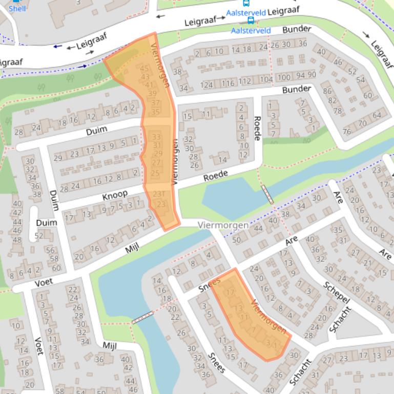 Kaart van postcodegebied 6641PX.