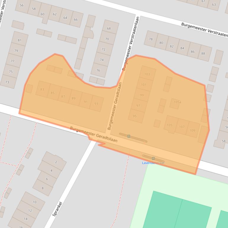 Kaart van postcodegebied 6641ZV.