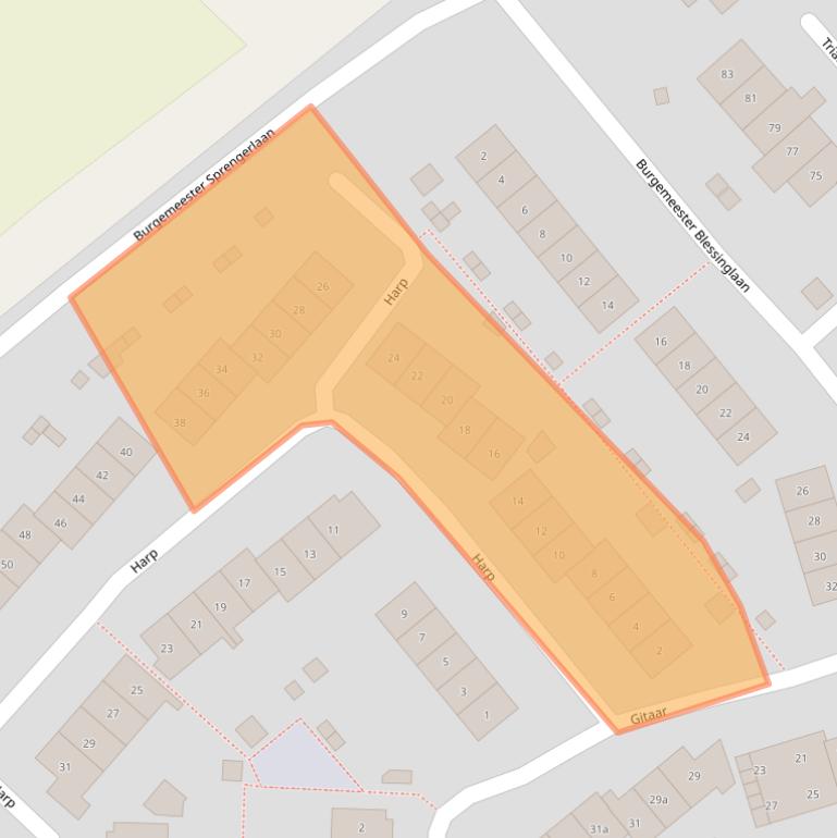 Kaart van postcodegebied 6644DH.