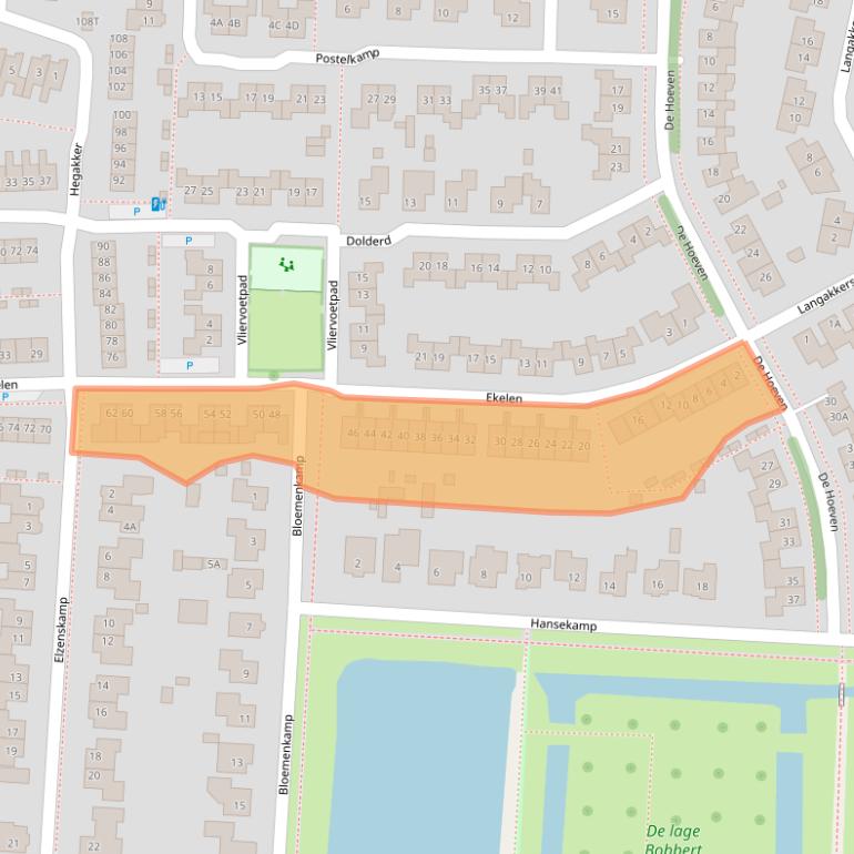 Kaart van postcodegebied 6652DC.