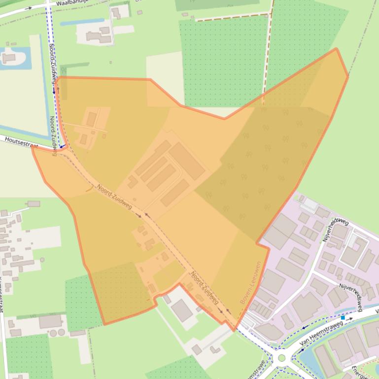 Kaart van postcodegebied 6657KA.