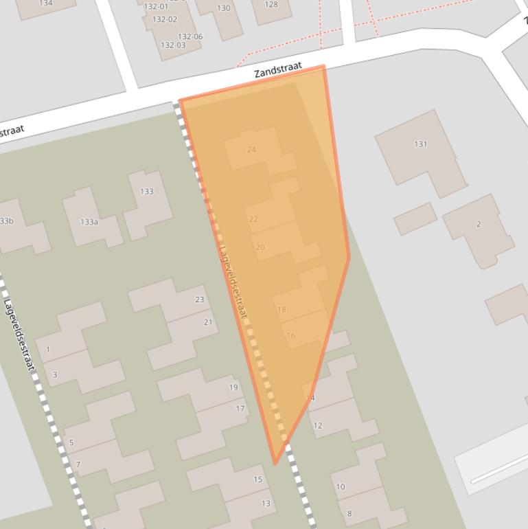 Kaart van postcodegebied 6658HX.