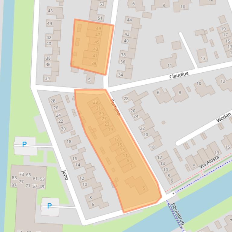 Kaart van postcodegebied 6661JE.