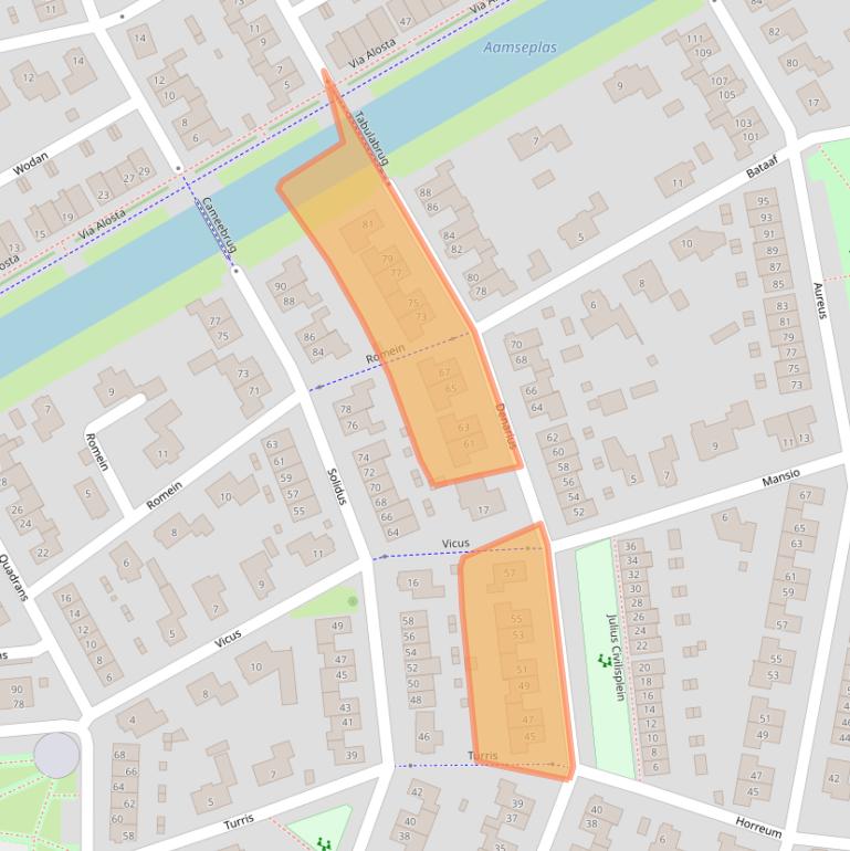 Kaart van postcodegebied 6661SV.