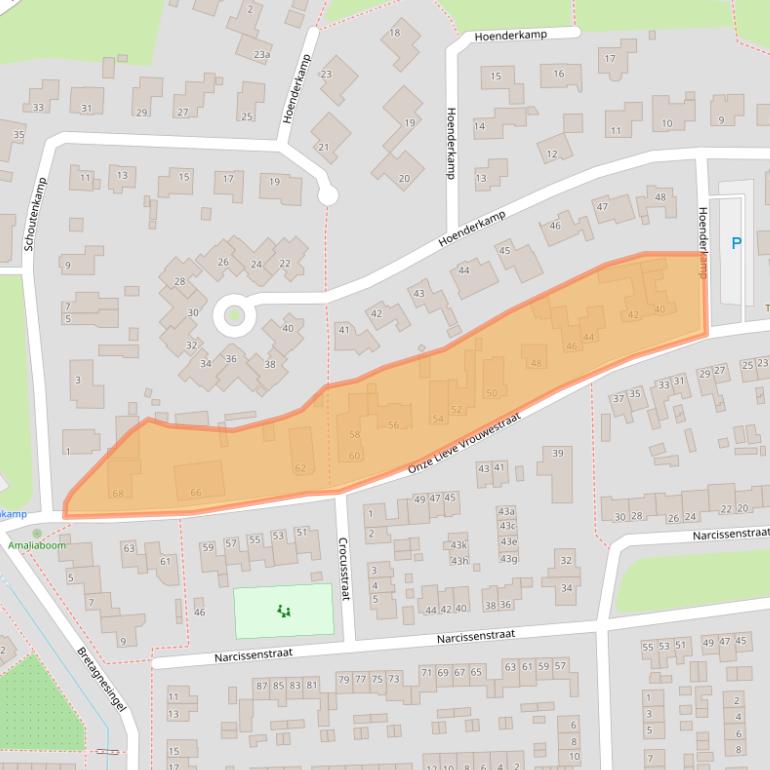 Kaart van postcodegebied 6666AM.