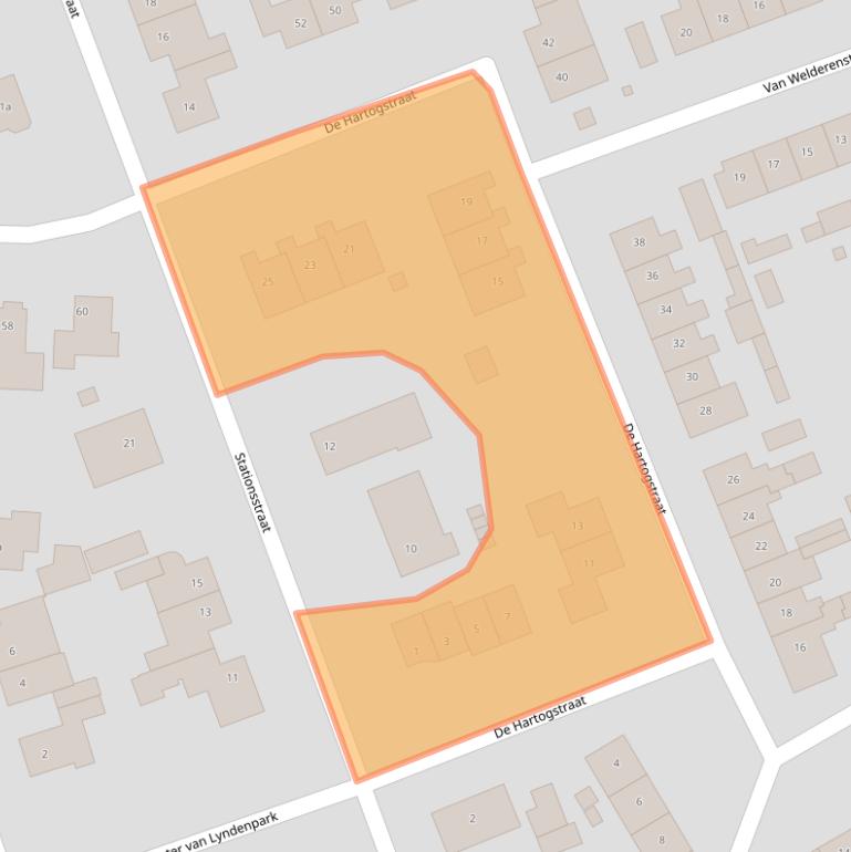 Kaart van postcodegebied 6675AP.