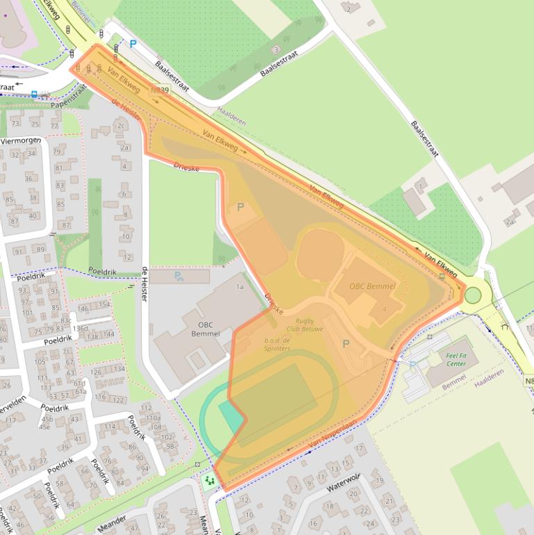 Kaart van postcodegebied 6681CX.