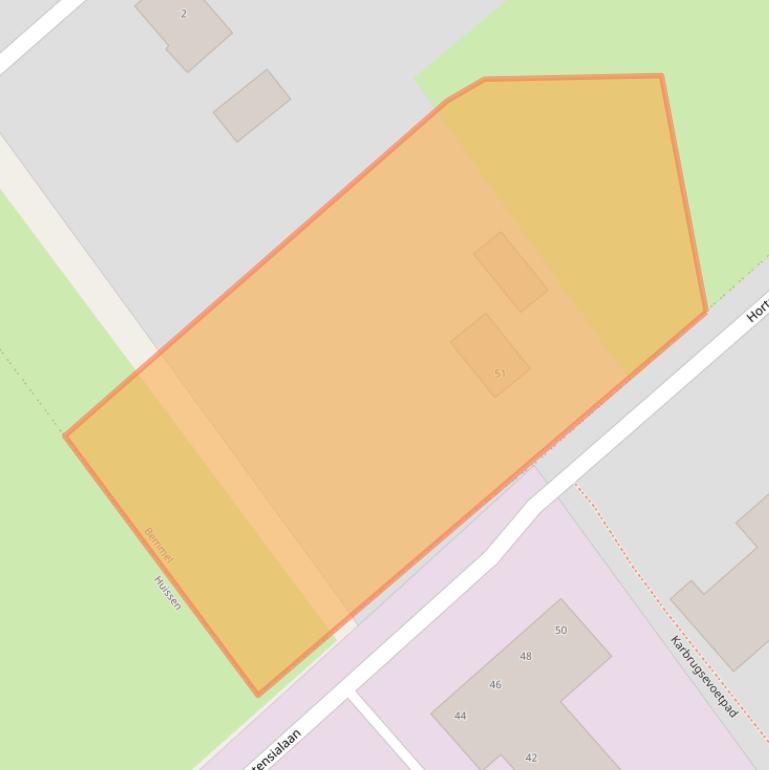 Kaart van postcodegebied 6681RZ.