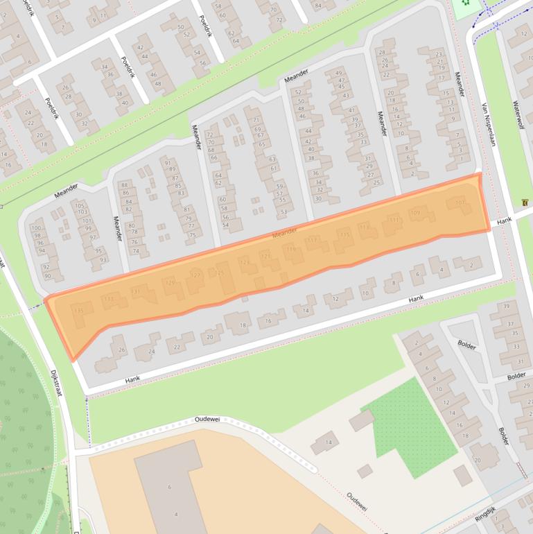 Kaart van postcodegebied 6681TC.