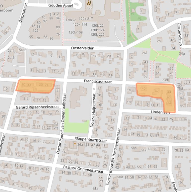 Kaart van postcodegebied 6681VT.