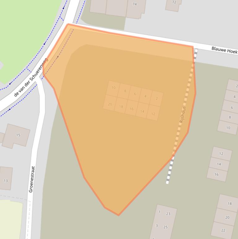 Kaart van postcodegebied 6686AJ.