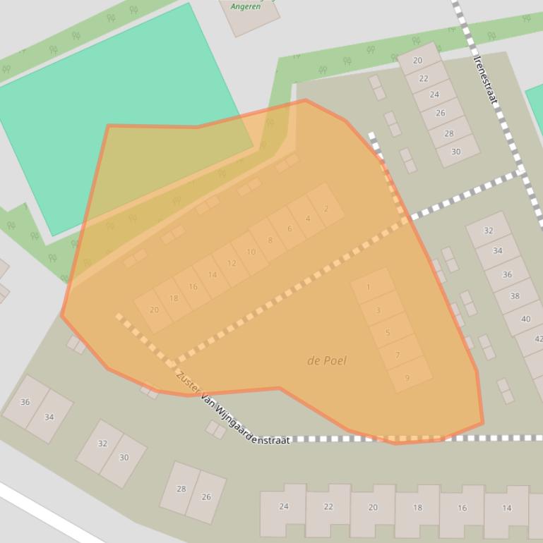 Kaart van postcodegebied 6687EJ.