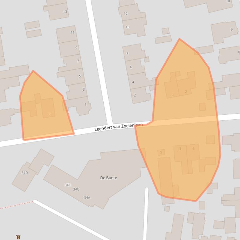 Kaart van postcodegebied 6712GV.