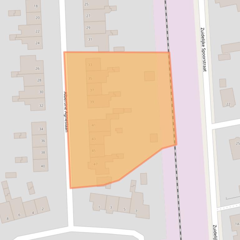 Kaart van postcodegebied 6713MP.