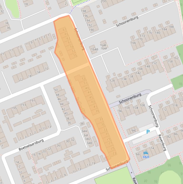 Kaart van postcodegebied 6714GB.