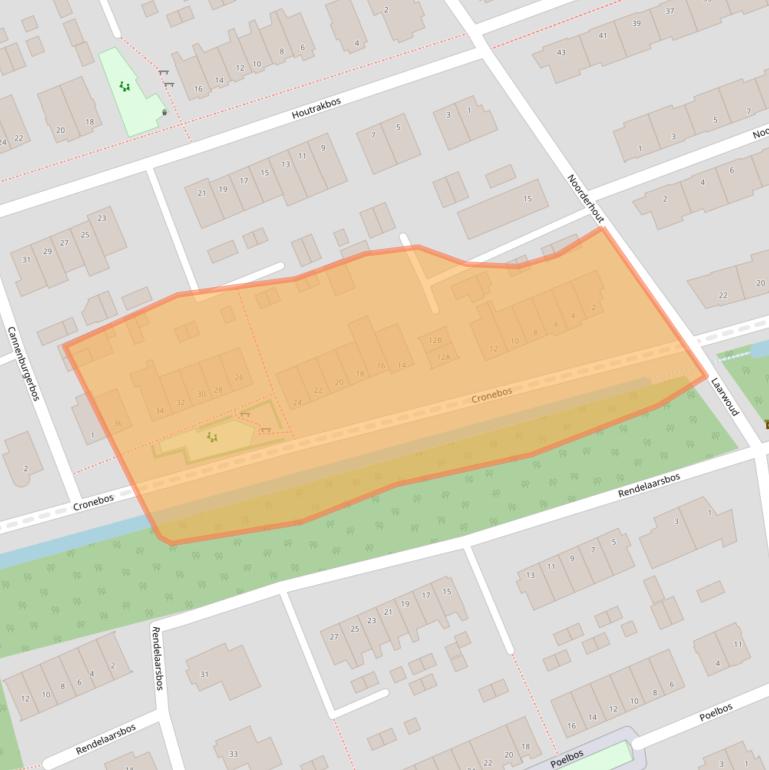 Kaart van postcodegebied 6718HG.