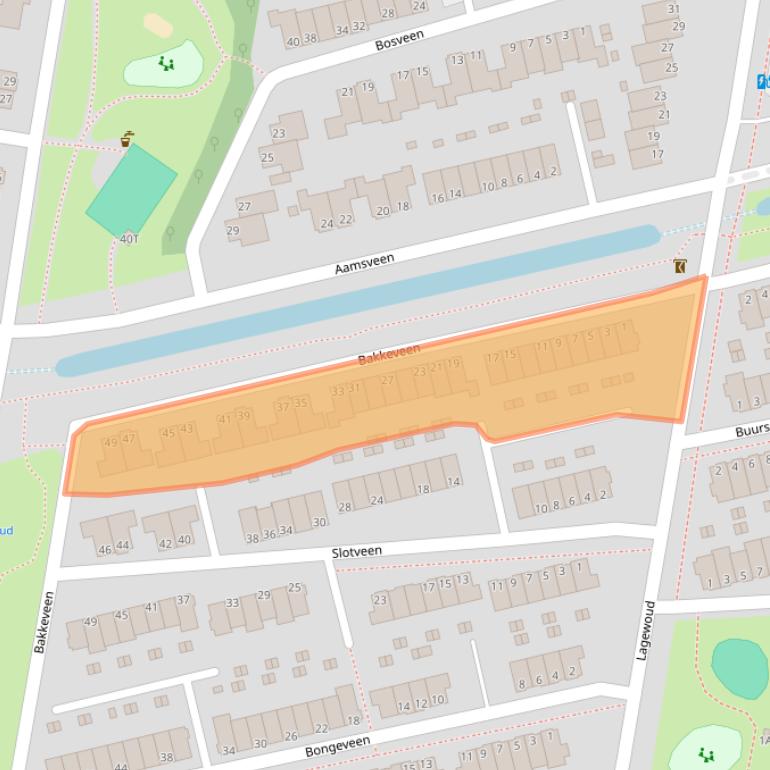Kaart van postcodegebied 6718MV.