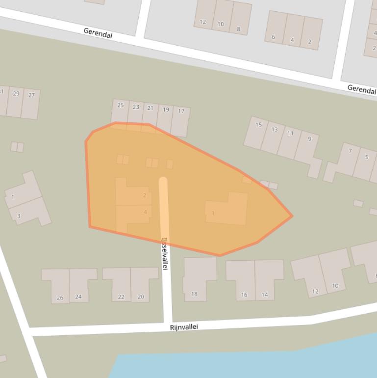 Kaart van postcodegebied 6718NW.