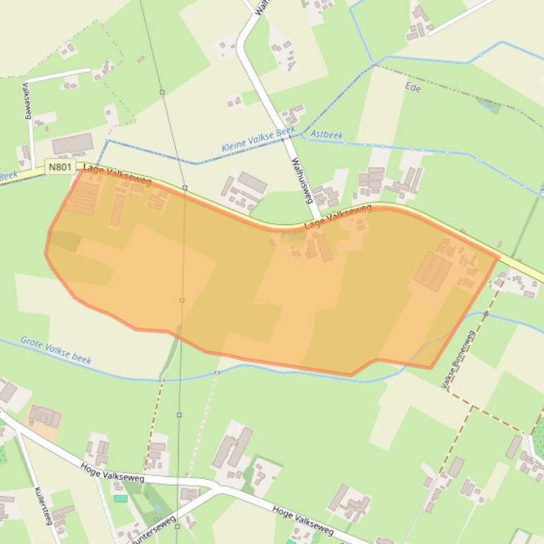 Kaart van postcodegebied 6741GC.