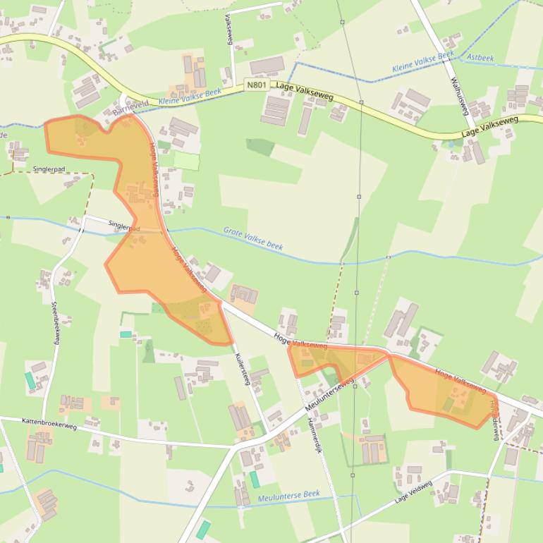 Kaart van postcodegebied 6741GL.