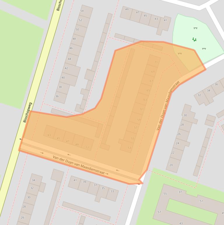 Kaart van postcodegebied 6741WN.