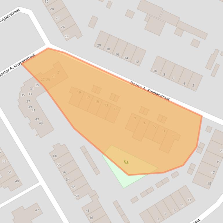 Kaart van postcodegebied 6741XH.