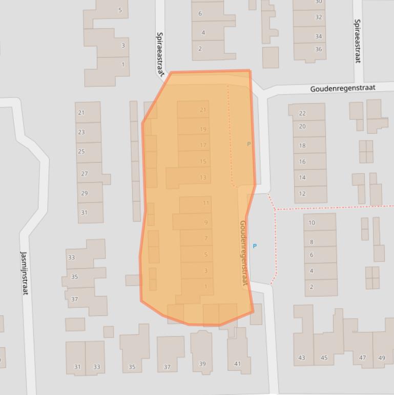 Kaart van postcodegebied 6744AP.