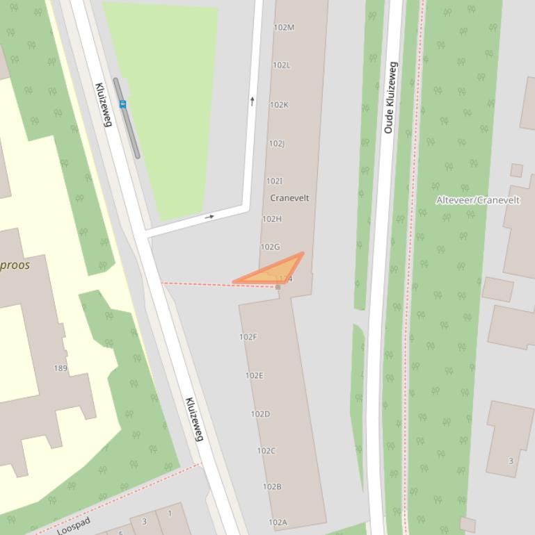 Kaart van postcodegebied 6815EE.