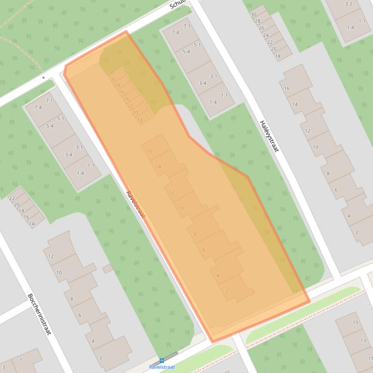 Kaart van postcodegebied 6815HB.