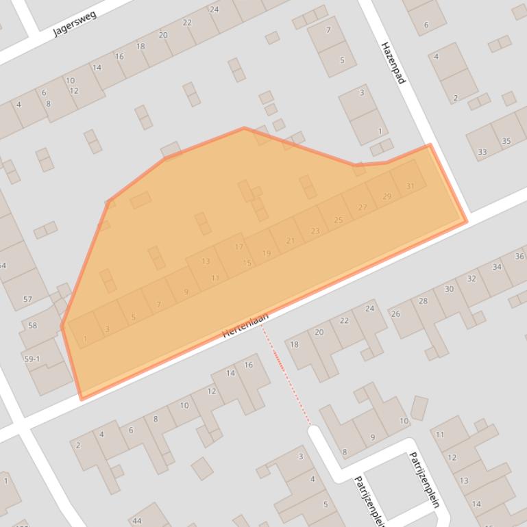 Kaart van postcodegebied 6823LC.